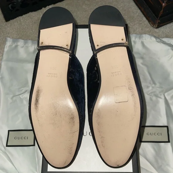 Gucci velvet loafers - Picture 3 of 5